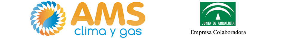 logotipo de la empresa AMS CLIMA Y GAS 2010